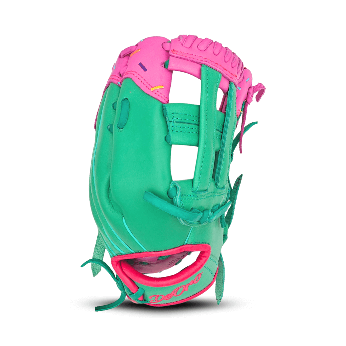 12.50" Ice Cream H Web Mint-Pink Glove - Image 4