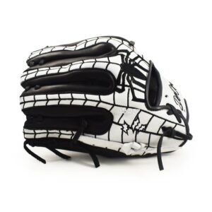 12.25" Softball Spider Modified Trapeze Web White-Black Glove