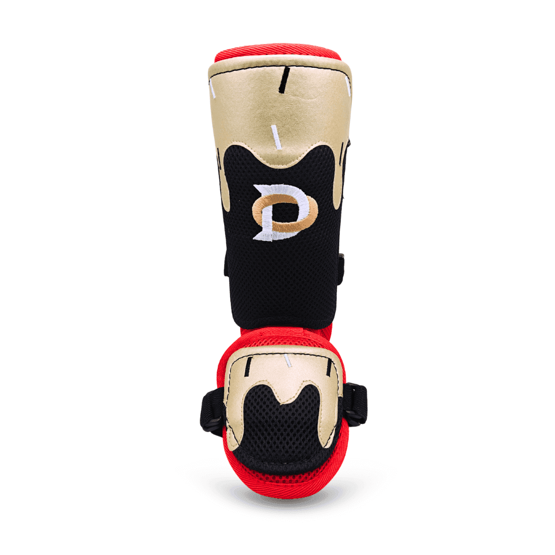 Ice Cream Leg Guard - Black, Red, Gold