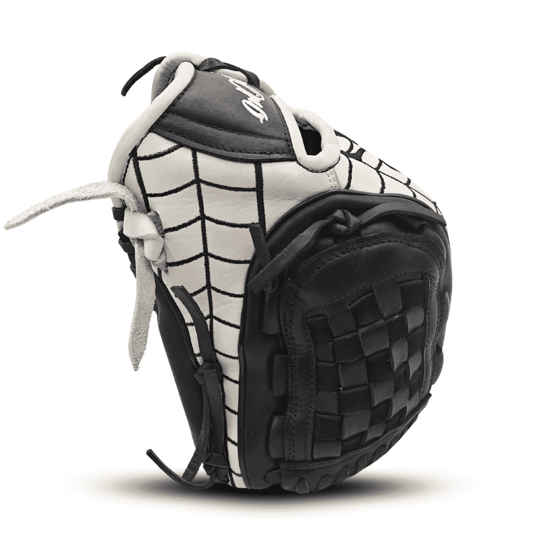 12" Spider Basket Web Black White Glove - Image 5