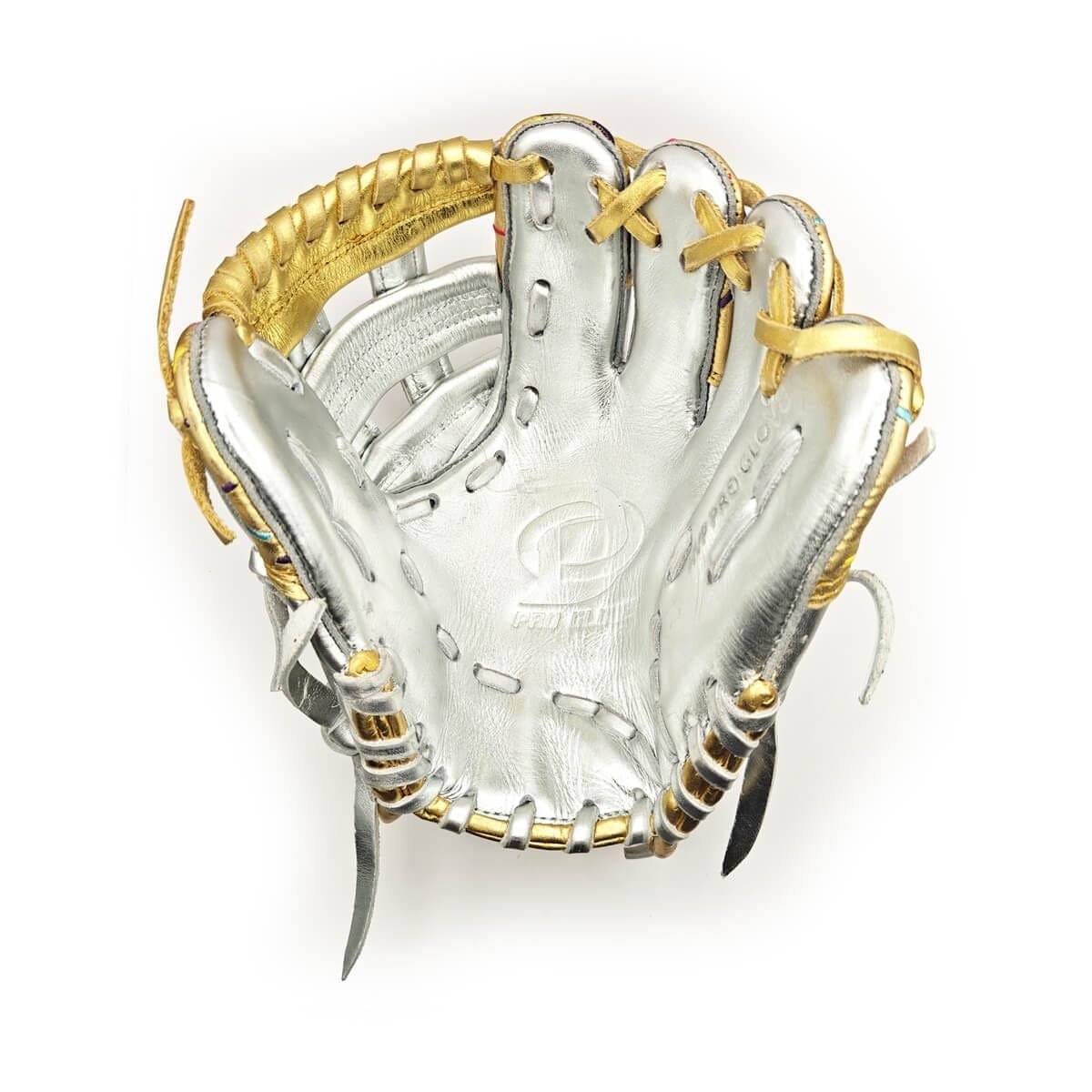 11" Ice Cream H Web Silver-Gold Glove - Image 3