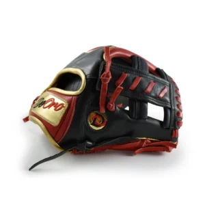 11.75" Baseball Royal Tip Single Post Slash Infield Black-Red Glove