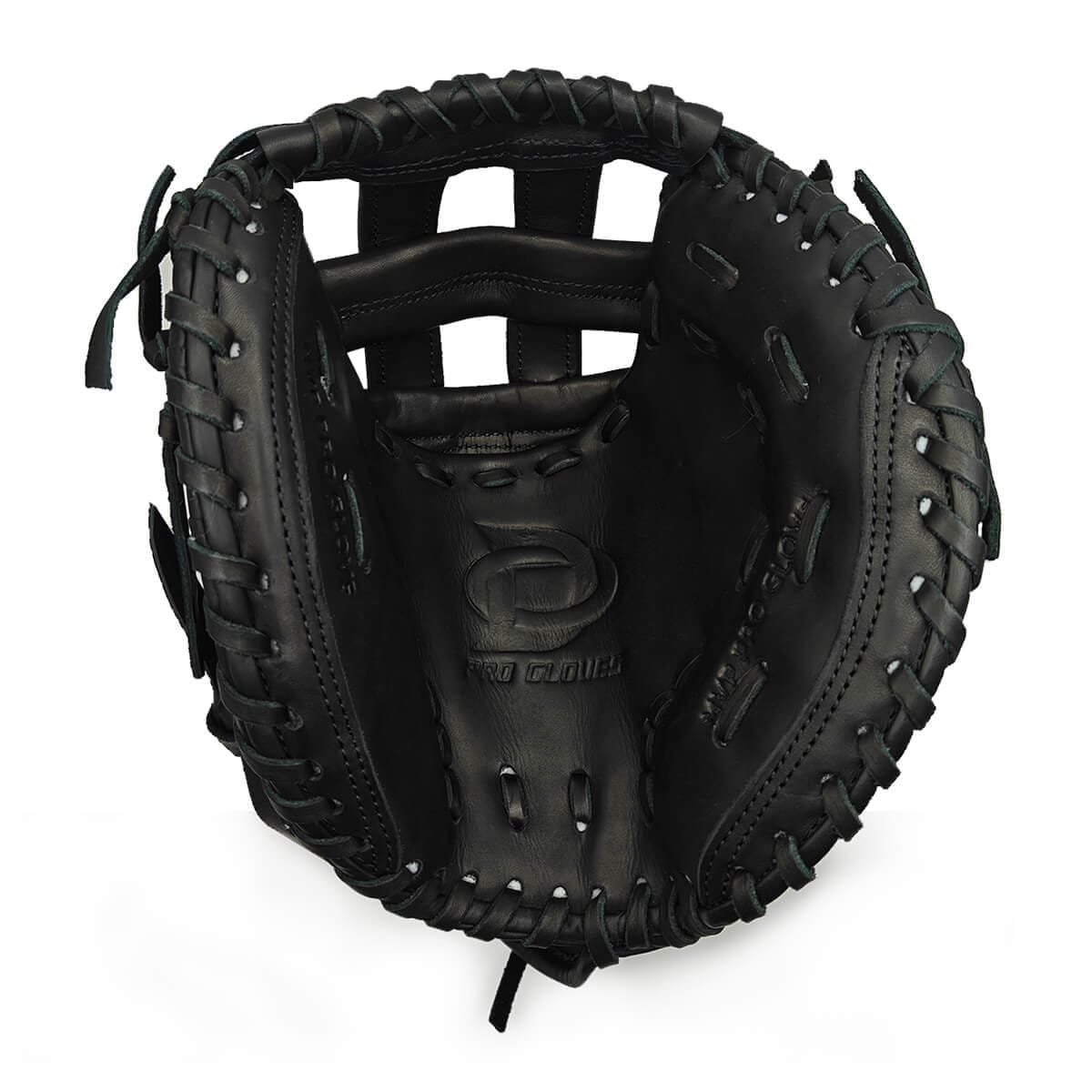 34" Softball Fastpitch Catcher Black Glove - Image 3