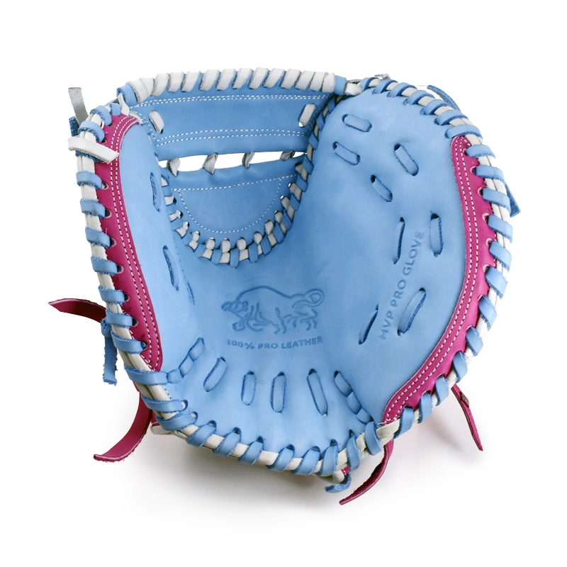 35" Softball Catcher Fuschia-Sky Glove - Image 2
