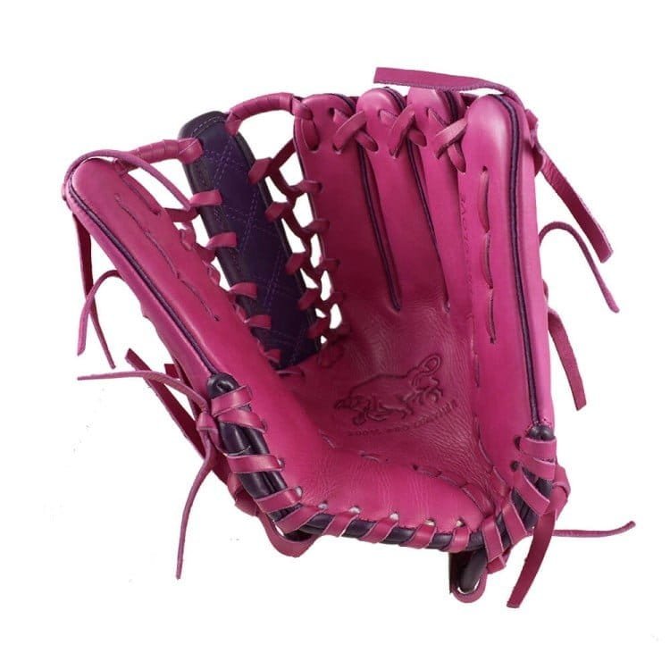 12.50" Softball Single Trapeze Net Outfield Fuchsia-Purple Glove - Image 3