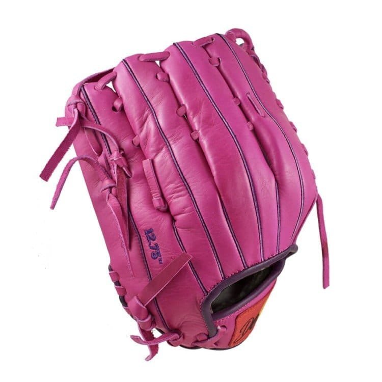 12.50" Softball Single Trapeze Net Outfield Fuchsia-Purple Glove - Image 2
