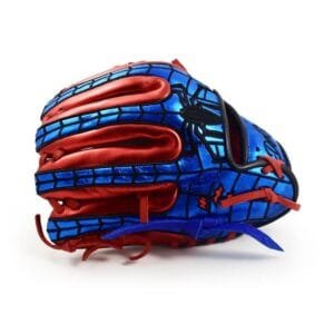 11.75" Spider Modified I Web Metallic Blue-Red Glove