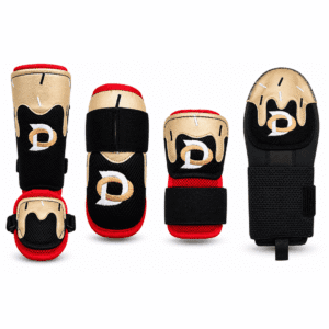 Protective Gear Bundle - Black-Red-Gold