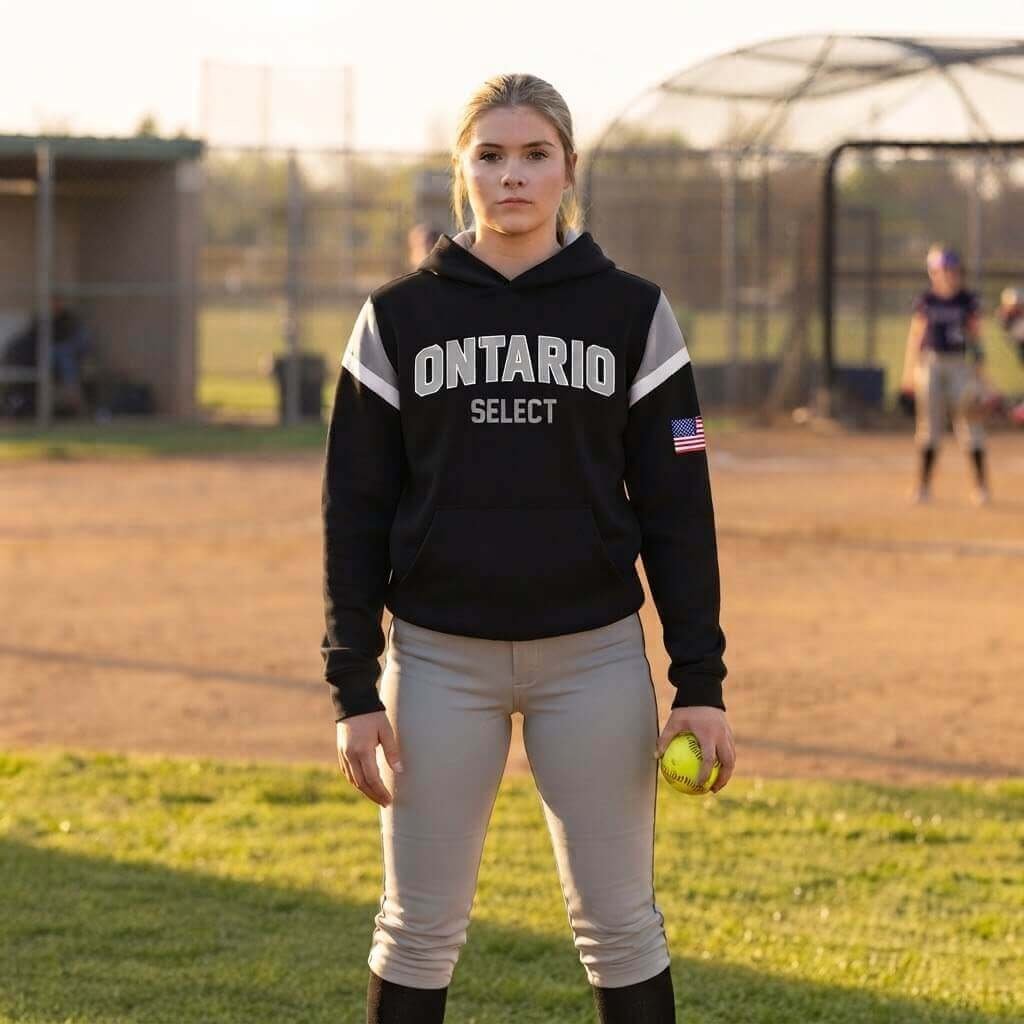 Ontario Select Custom Sublimated Hoodie Black - Image 4