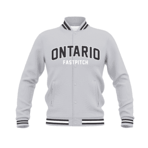 Ontario Select Custom Embroidered Grey Letterman Jacket