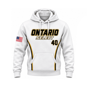 Ontario Select Custom Sublimated Hoodie White